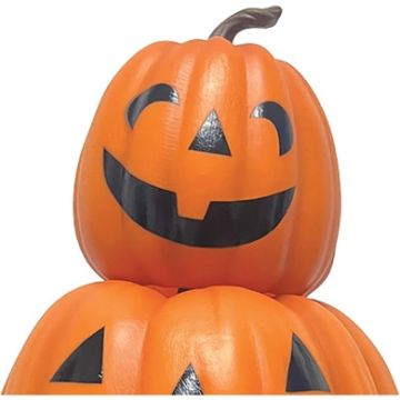 Haunted Hill Farm 29" 3 Stacking Pumpkins Blow Mold with Lights