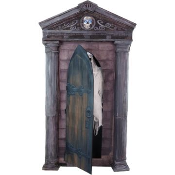 Haunted Hill Farm 6.7 ft. Motion-Triggered Mausoleum Halloween Animatronic by Tekky