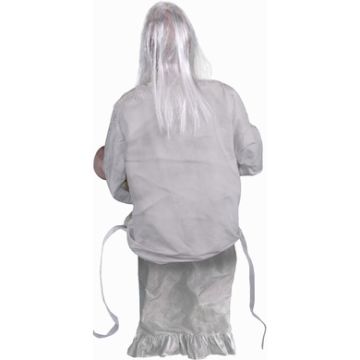 Haunted Hill Farm Animatronic Gravely Granny by Tekky Halloween Decoration with Motion-Activated Sounds