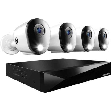 Night Owl - 12 Channel 1440p Security System with 1TB DVR