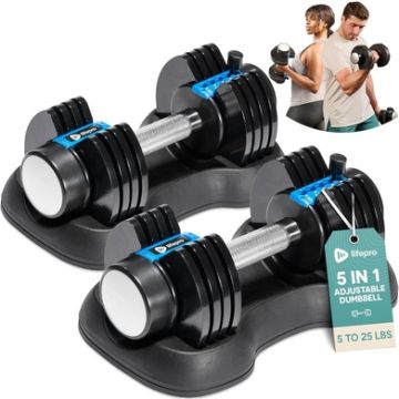 LifePro Adjustable Dumbbells Set