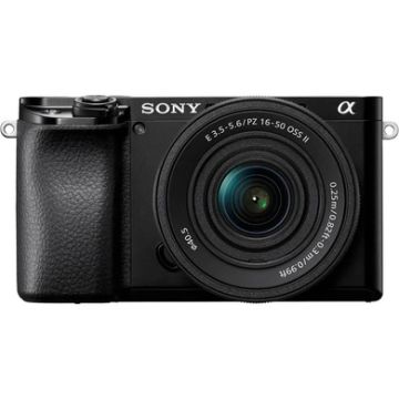 Alpha 6100 Mirrorless 4K Video Camera with E PZ 16-50mm Lens - Black
