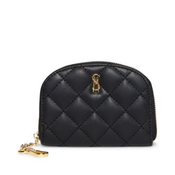 Steve Madden BJADEZ Quilted Zip Around Card Case - Black