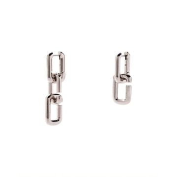 Marc Jacobs Chain Link Earrings (Silver)