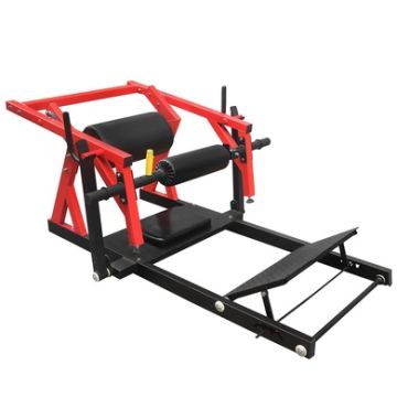 Backyard Co. Hip Thrust Machine with Locking System and Adjustable Non-Slip Pedal, Red