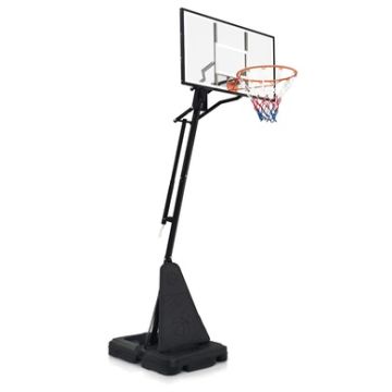 Backyard Co. Portable Basketball Hoop with Adjustable Height and Wheels, Black