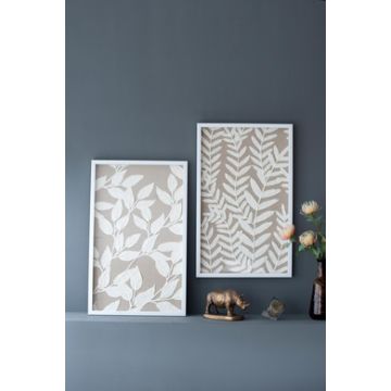 Shadow Box Wall Decor (Set of 2) - White