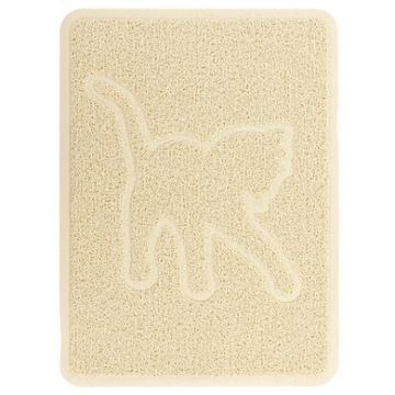 Gibson Everyday Pet Elements 18.5 x 13.78 Inch Cat Silhouette Placemat in Tan