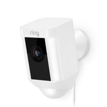 Ring - Spotlight Cam Plus, Plug-in, White