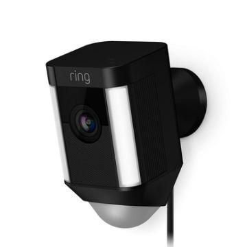 Ring - Spotlight Cam Plus, Plug-in, Black
