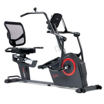 Sunny Health & Fitness - Smart Recumbent Elliptical Cross Trainer