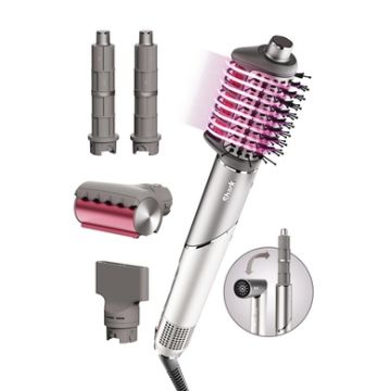 Shark - FlexFusion 5-in-1 Air Styler Brush Set Metallic Mist