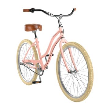 Retrospec Chatham Beach Cruiser Bike - Step Through 3 Speed Blush