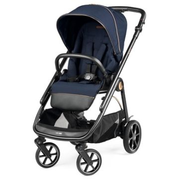 Peg Perego Veloce Compact & Lightweight Stroller w/ Reversible Seat Blue Shine