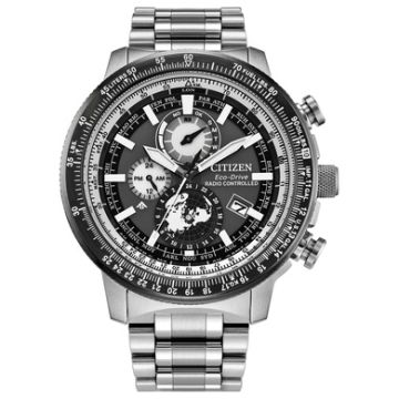 Men's Promaster Geo Trekker Eco-Drive Silver-Tone SS Watch Gray Dial