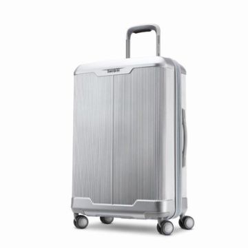 Samsonite Silhouette 17 Medium Hardside Expandable Spinner Aluminum Silver