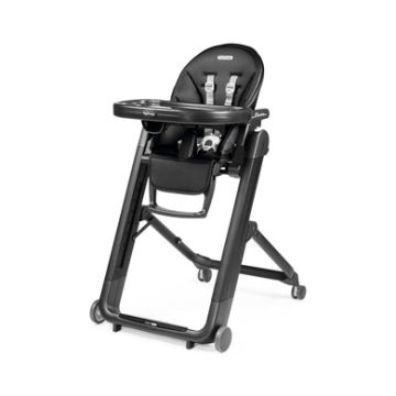 Peg Perego Siesta Grow with Baby Folding High Chair & Recliner True Black