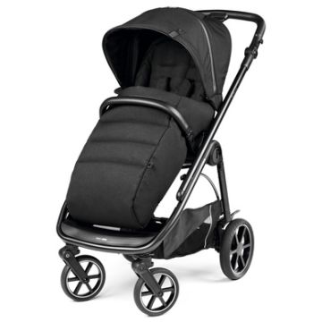 Peg Perego Veloce Compact & Lightweight Stroller w/ Reversible Seat True Black