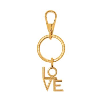 Saint Laurent Love Brass Keyring