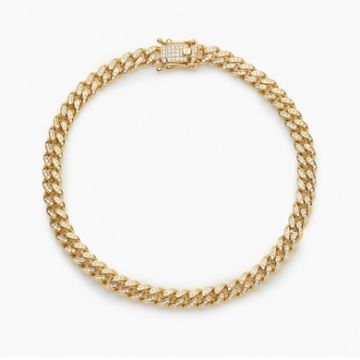 Iced Cuban Anklet - Gold Plated
