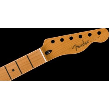 Fender Satin Roasted Maple Telecaster Neck, 22 Jumbo Frets, 12", Maple, Flat Oval Shape