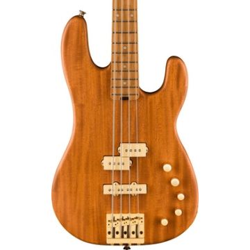 Charvel Pro-Mod San Dimas Bass PJ Electric Bass IV MAH, Caramelized Maple Fingerboard, Natural Mahogany