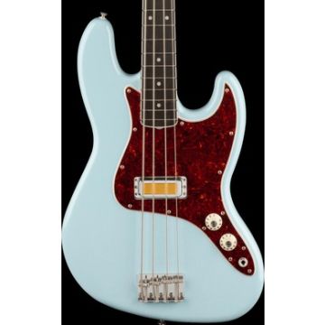 Fender Gold Foil Jazz Electric Bass. Ebony Fingerboard, Sonic Blue
