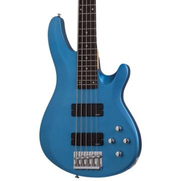 Schecter C-5 Deluxe Electric Bass Satin Metallic Light Blue