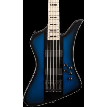 Jackson X Series Signature David Ellefson Kelly Bird V Bass. Maple FB, Blue Stripe