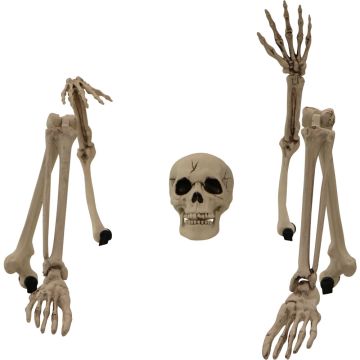 Ground-Breaking Skeleton Stakes, Outdoor Halloween Lawn Decoration